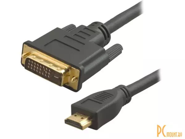 Кабель HDMI to DVI-D 5bites (19M-25M) Dual Link APC-080-020 2M